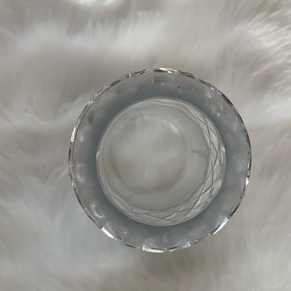 Gold Angel Lead Crystal Hurricane Glass Candle Shade - Picture 5 of 5